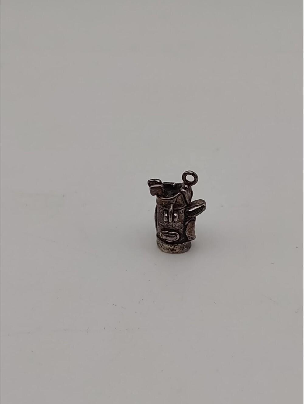 Vintage Sterling Golf Bag Charm Opens 925
